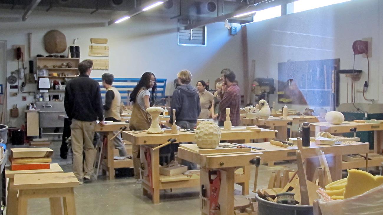 Wood sculpture class